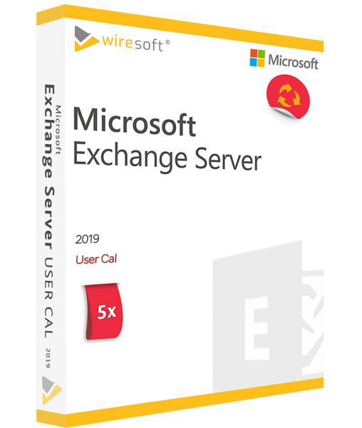 MICROSOFT EXCHANGE SERVER 2019 - 5 PAKETOV UPORABNIK CAL